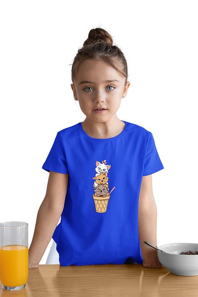New Shine 1 tricou este un cadou pentru achiziții de 6 și mai sus în coș - Tricou cu mânecă scurtă imprimat pentru copii