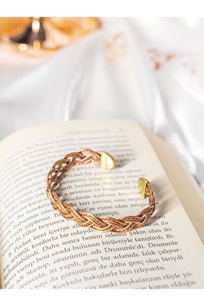 Bakır Concept سوار نحاسي تيليا بلون النحاس غير اللامع