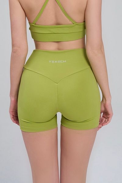 YEXECH Straight Push-Up Verve Short Shorts