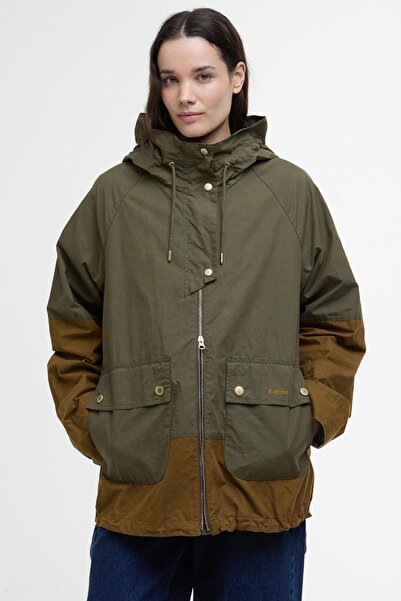 Barbour Hayley Showerproof Ceket GN31 Dusky Green/Breen/Ancient Tartan