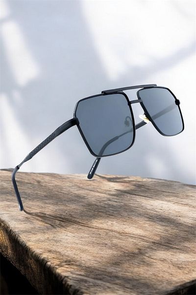 MACERATİ Polarized High Quality Titanium Black Unisex Sunglasses