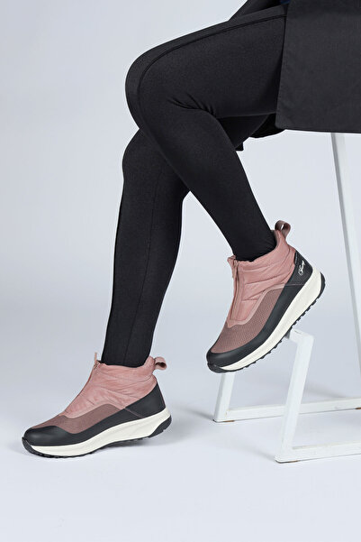 Jump 28795 cipzáras rózsaszín - fekete női vízálló csizma