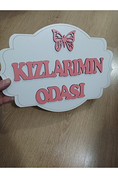 Şirin Lazer KIZLARIMIN ODASI KELEBEK DESENLİ KAPI DUVAR SÜSÜ