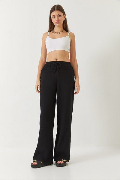 Bianco Lucci Muslin Colored Palazzo Women's Trousers - 80130 60271038