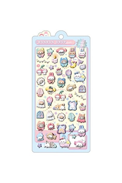 Concord Bonbon Drop Dolgulu Cam Görünümlü Sticker Çıkartma 2