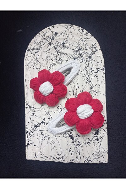 lavantebutik إكسسوار شعر أميجورومي محبوك على شكل زهرة الأقحوان باللون الأحمر ...