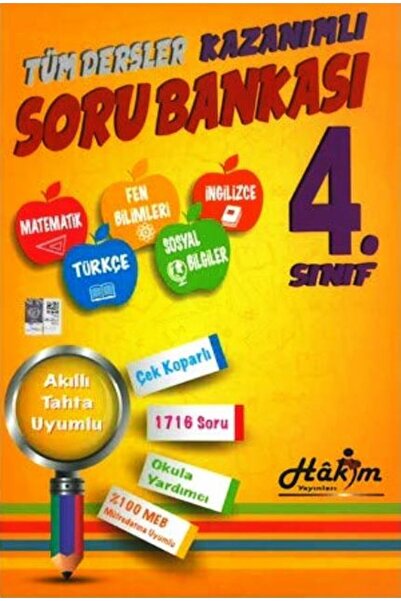 Hakim Yayınları 4.Sınıf Yeni Nesil Beceri Temelli Tüm Dersler Soru Bankası