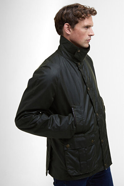 Barbour Halton Yağlı Ceket Ol52 Fern