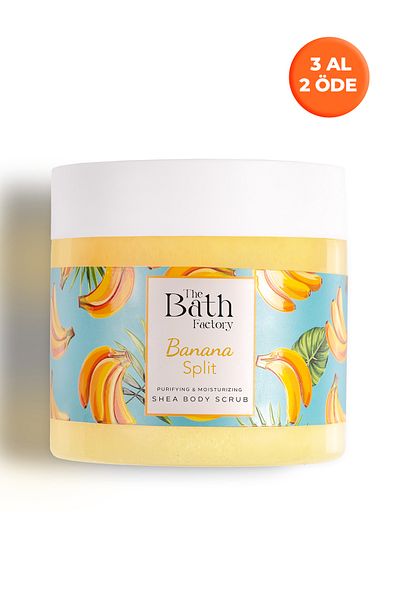 THE BATH FACTORY The Bath Factory Banana Split Shea Body Scrub 300 g - peeling do ciała