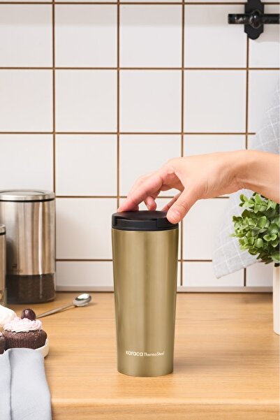 Karaca Sheeny 450 Ml Gold Temos - Oțel etanș