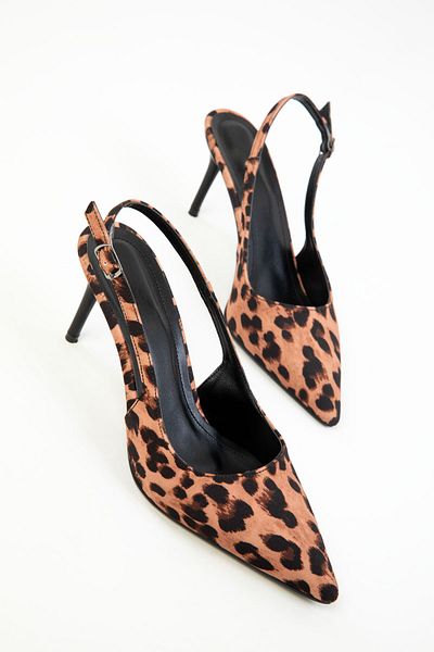 SOHO Klassische Damenschuhe mit Absatz und Leopardenmuster 20276