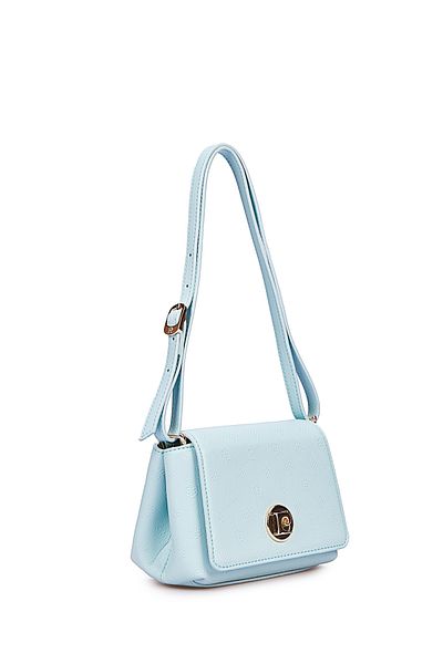 Pierre Cardin Hellblaue Damen-Umhängetasche mit Aufdruck 05PO25Y1886