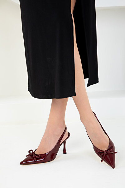 SOHO Claret Red lakkbőr női klasszikus sarkú cipő 20267