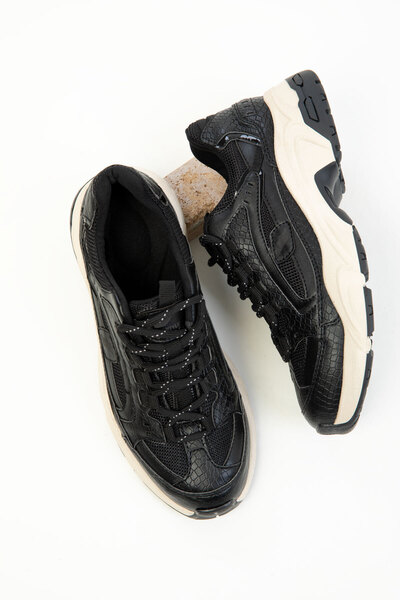 SOHO Damskie czarne trampki 20269