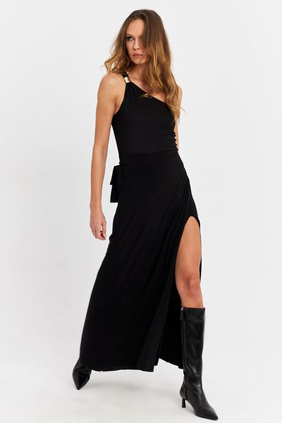 Cool & Sexy Schwarzer Wickelrock für Damen – HOR41