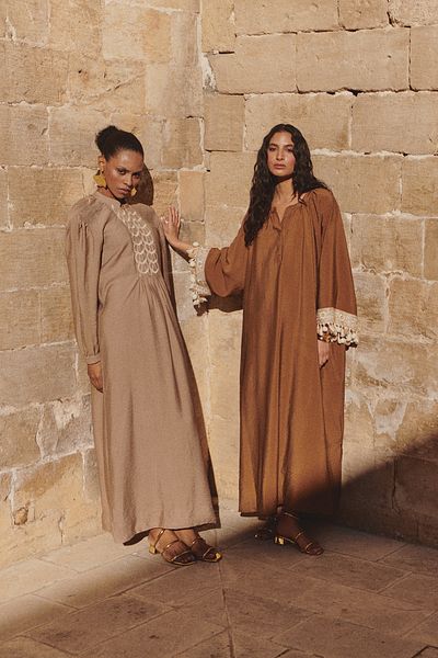 Trendyol Modest Braun Accessoire Detaillierte gewebte Mütze & Ferace & Kaftan & Jalabiya TCTSS24KK00008