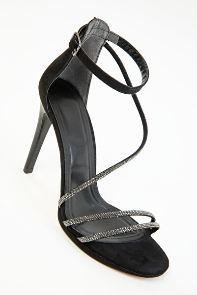 SOHO Černé semišové dámské klasické boty na podpatku 20308