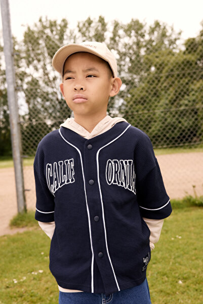 name ıt Men's Navy Blazer Style Blouse