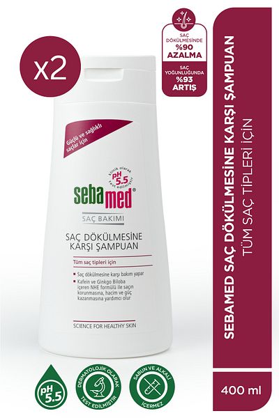 Sebamed شامبو مضاد لتساقط الشعر - 400 مل × 2