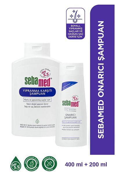 Sebamed Shampoo Repair - 400 ml and 200 ml Repair Product