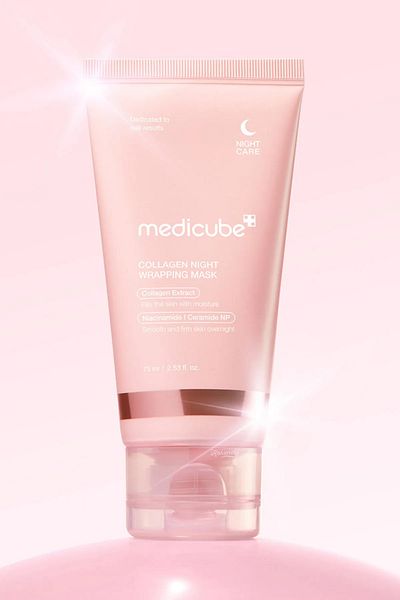 Medicube قناع التغليف الليلي بالكولاجين 75 مل - حماية مرنة، كولاجين، مغذي للنوم قابل للتقشير