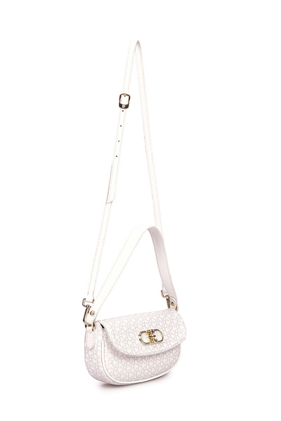 Pierre Cardin White Bone Small Alphabet Damen-Umhängetasche 05PO25Y1990