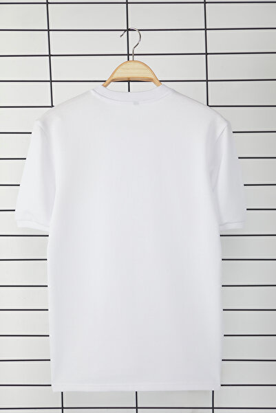 Trendyol Collection White Shoulder Slim Fit T-Shirt - Regular Fit Tmnss25Ts00071