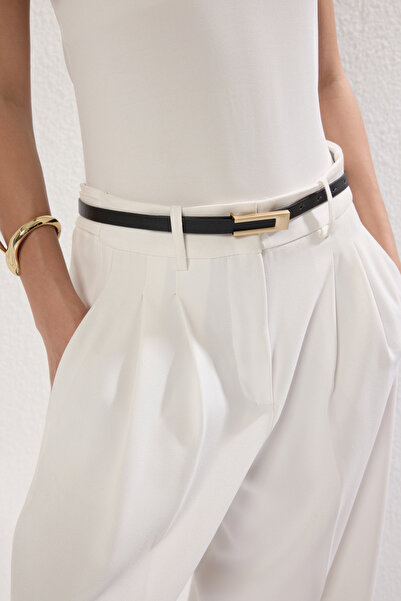 Trendyol Collection Černohnědý 2 balení kožený dámský pásek TWOSS25KE00001