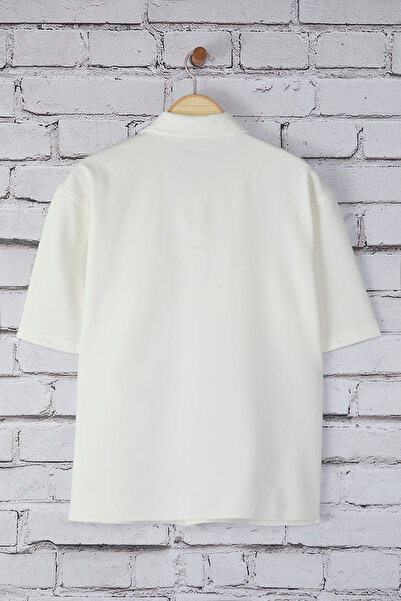 Trendyol Collection Boxy White Shirt - Tmnss25Go00035