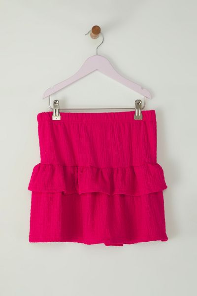TRENDYOLKIDS Fuchsia Mini Plain Knitted Skirt Tkdss25Et00001
