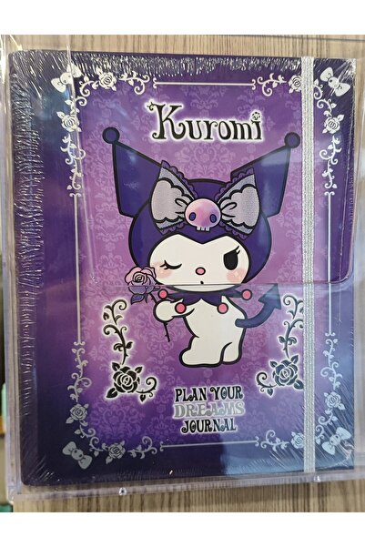 bundle island Caiet multifuncțional cu copertă rigidă Kuromi hello kitty cu spirală interioară (24 cm * 17 cm)