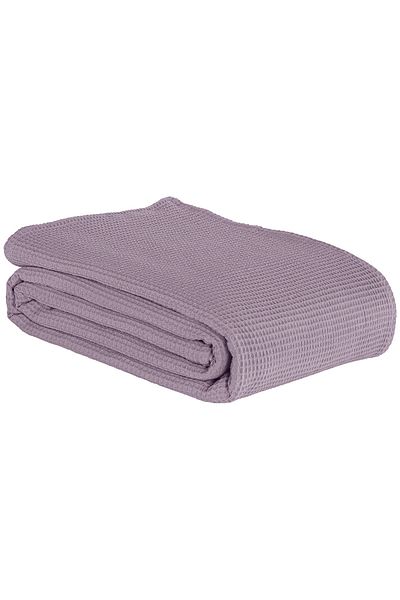 Eponj Home Ecocel Pique Blanket - Battal 220x230cm Karde Damson