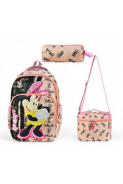 Baginn Set 3 Geanta Scoala 42*30 Cm Pentru Fata - Suport Creion Nutritie