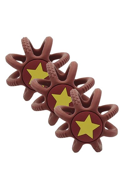 LUQU BABY Silicone Teether Ball- Red-Pack of 3