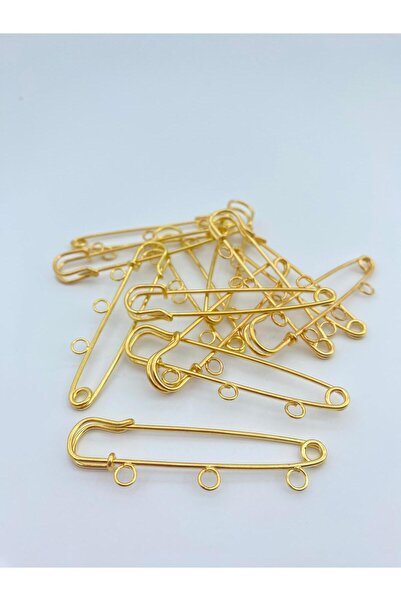 Erdal Ticaret Iskoç Iğnesi (3 Adet Gold ) 6 Cm