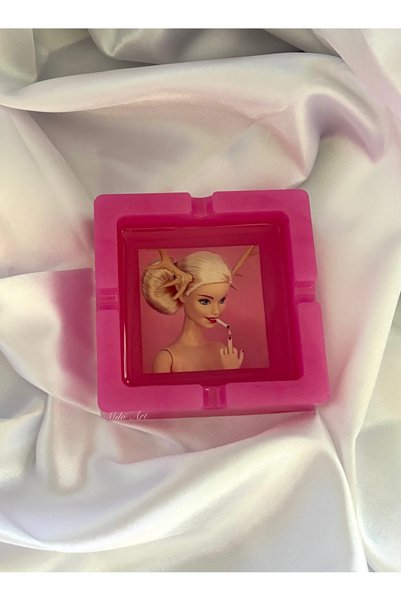 Milo Art Pink Epoxy Ashtray Ash Tray Gift Ashtray