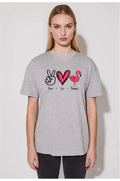 HOFFNUNG تي شيرت قطني كبير الحجم مطبوع عليه فلامنغو، تي شيرت عصري