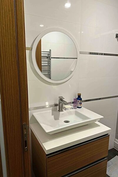 Evnalia 60 Cm Çap Banyo & Makyaj Aynası Yuvarlak | Antre Hol Koridor Duvar Sa...