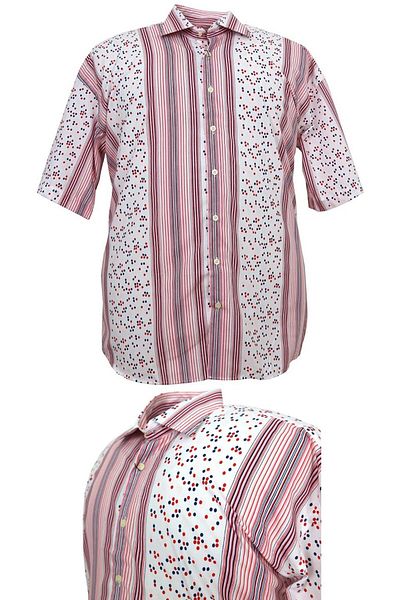 marufshop Ανδρικό κοντομάνικο πουκάμισο μεγάλου μεγέθους, κατάλληλο για βάρος 120 κιλών - 150 κιλών