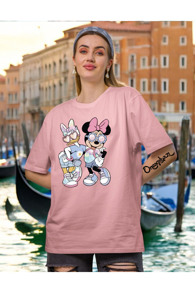 oneagılyazı تي شيرت نسائي كبير الحجم من Minnes Days