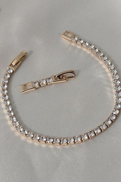 DİAVENTA TAKI VE AKSESUAR Xuping Steel 2.5 ملم Baguette Stone Watercourse سوار مضاد للتشويه