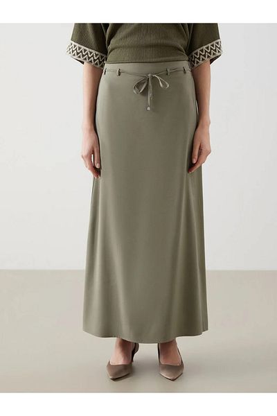 LC Waikiki Fusta de damă LCW Grace Green, cu potrivire standard, cu aspect de in