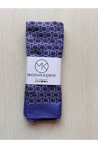 Modakaşmir Circle Mk Pattern Cotton Shawl