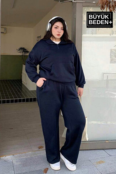 Superlife Γυναικείο μεγάλο μέγεθος Brooklyn printed slim sweatpants SPR25BEAK54