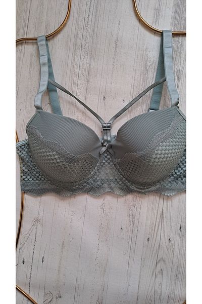NARIYA Plus Size C Cup Gathering Bra - Daily Empty Cup Underwire Half Tank Top