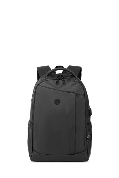 SMART BAGS Gumi Siyah Unisex Sırt Çantası SMB8662