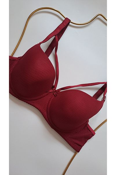 NARIYA Plus Size C Cup Gathering Bra - Casual Empty Cup Underwire Drawstring Gathering