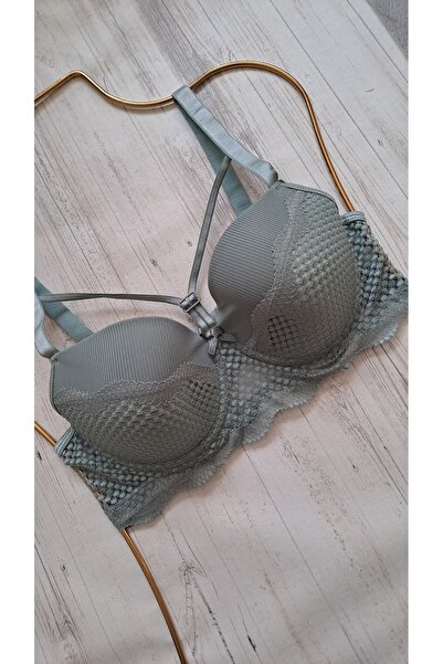 NARIYA Plus Size C Cup Gathering Bra - Daily Empty Cup Underwire Half Tank Top