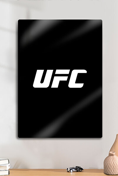 DekorHane Imprimare metalică, masă MMA scrisă UFC, decorativă