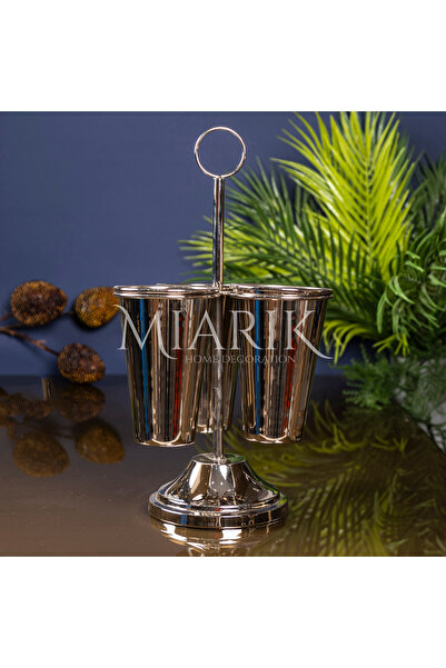 MIARIK DESIGN & DEKORASYON 3 Lü Yüksek Mikron Gümüş Kaplama Çatalık Bıçaklık ...